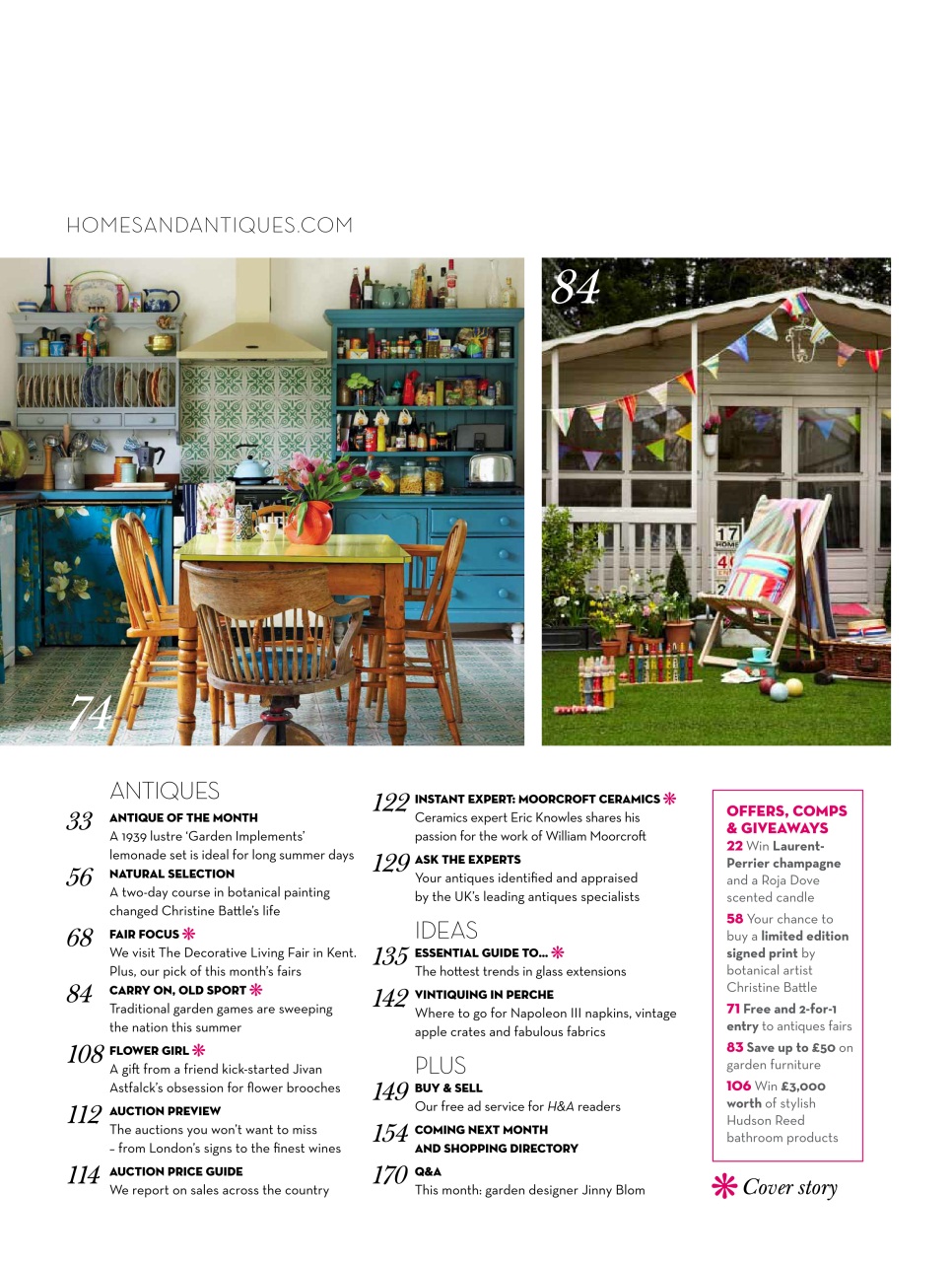 Homes & Antiques Magazine Preview Pages