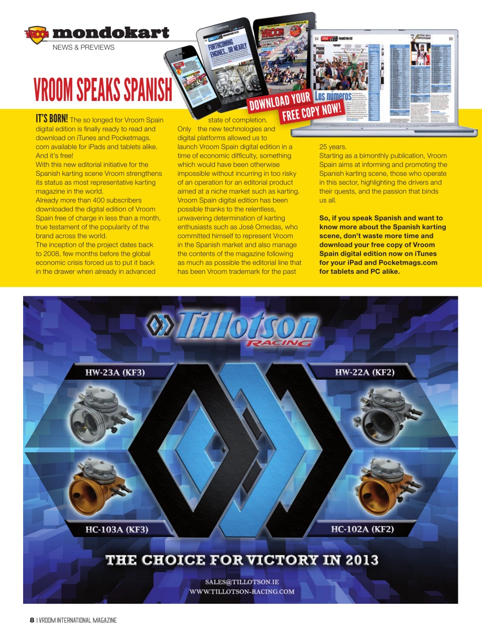 Vroom International Preview Pages