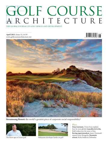 Golf Course Architecture issue April 2013