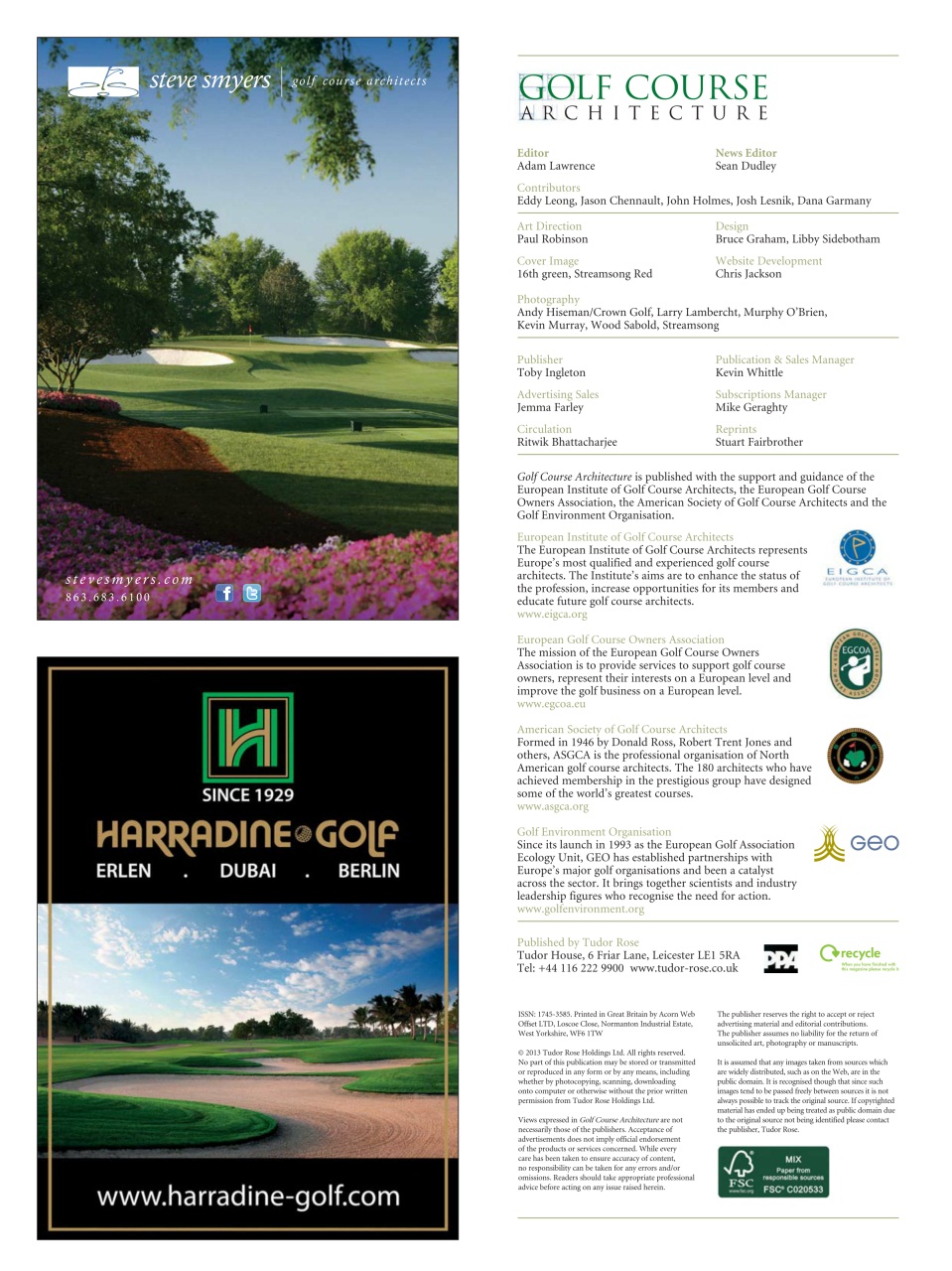 Golf Course Architecture Preview Pages