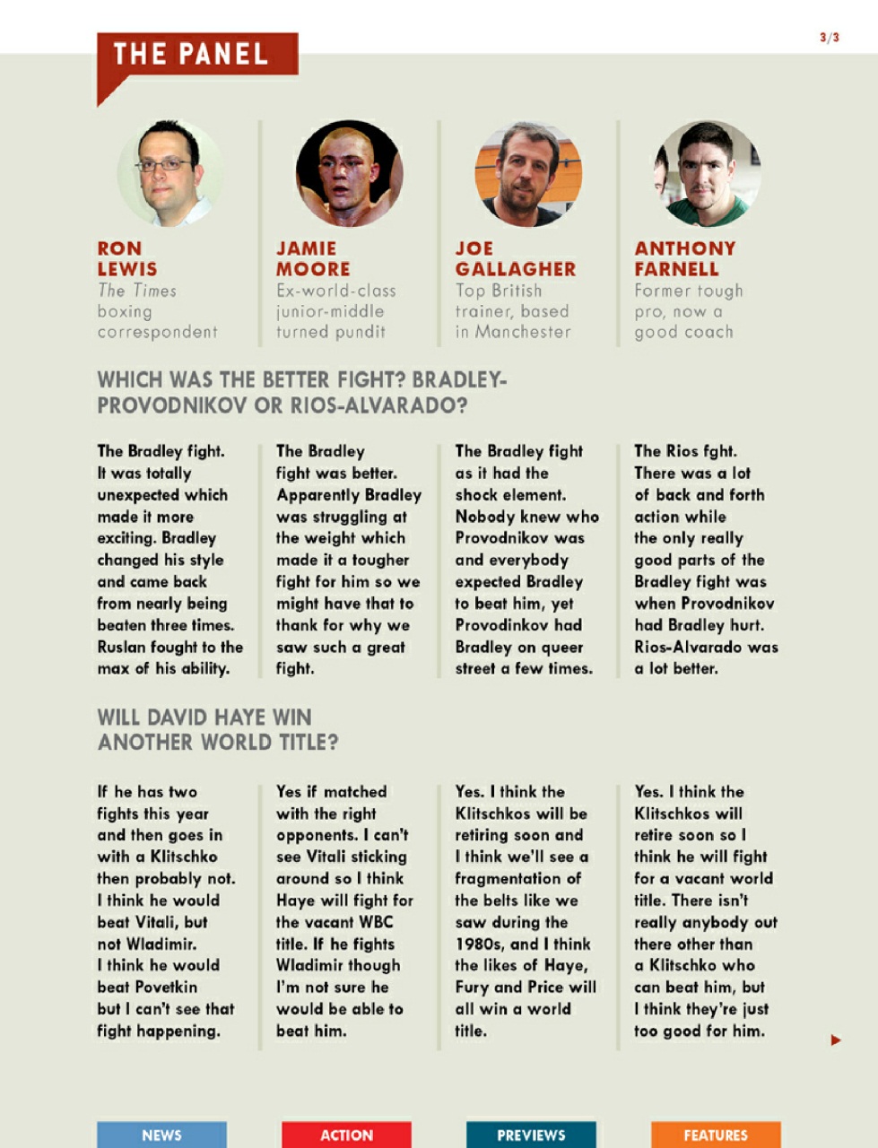 Boxing News Preview Pages