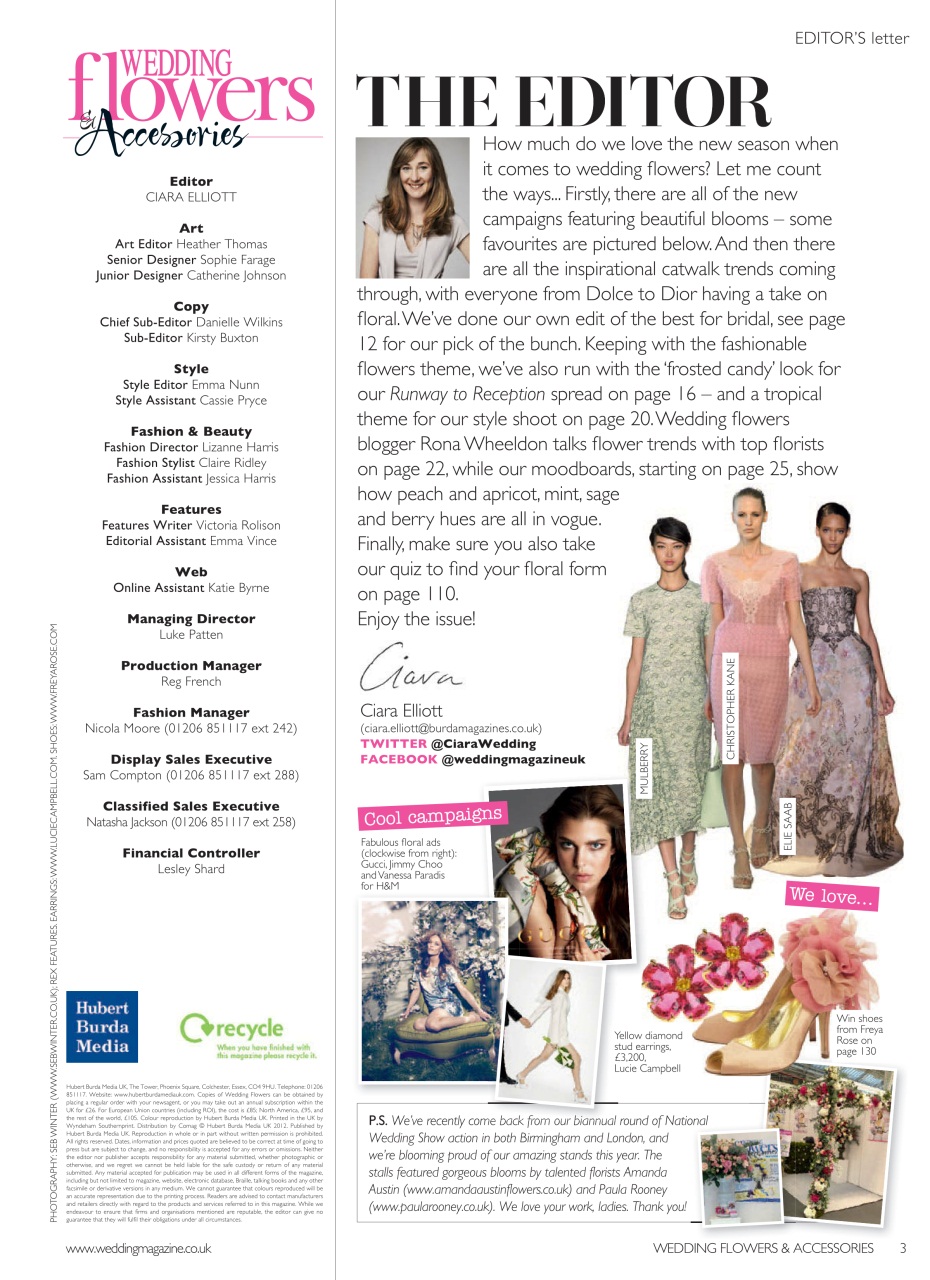 Wedding Flowers Magazine Preview Pages