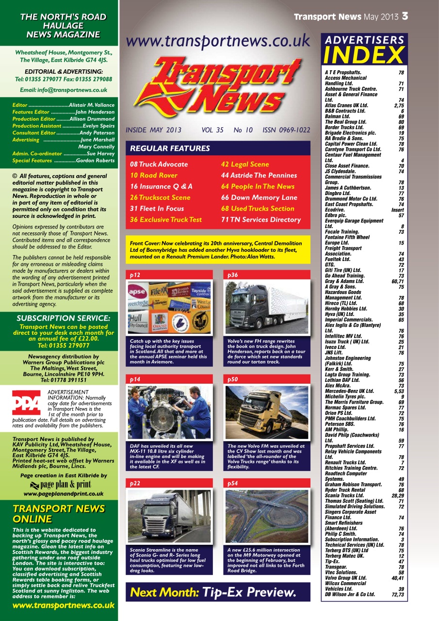 Transport News Preview Pages