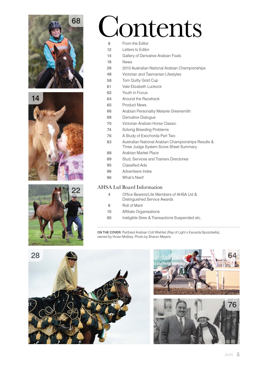 Australian Arabian Horse News Preview Pages