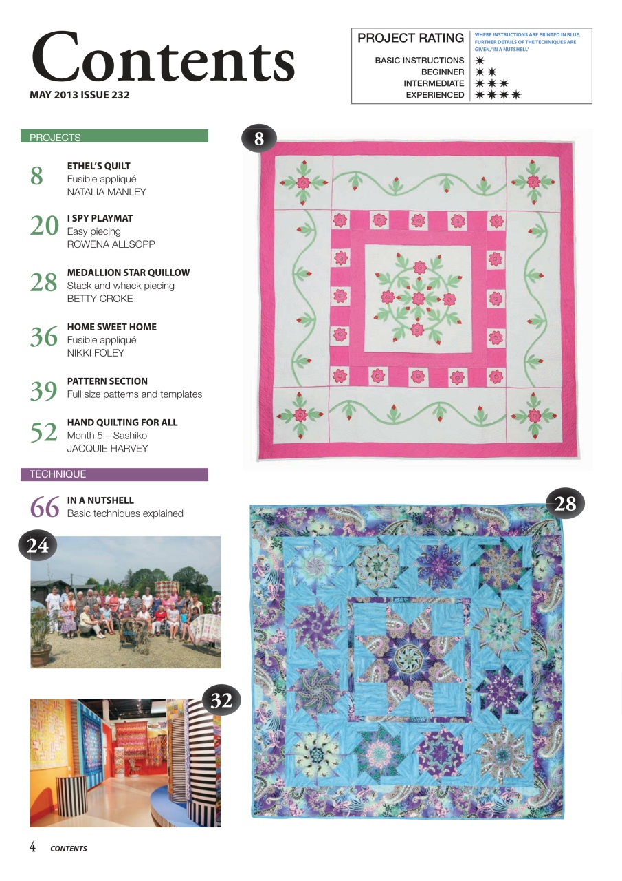 Patchwork and Quilting Preview Pages