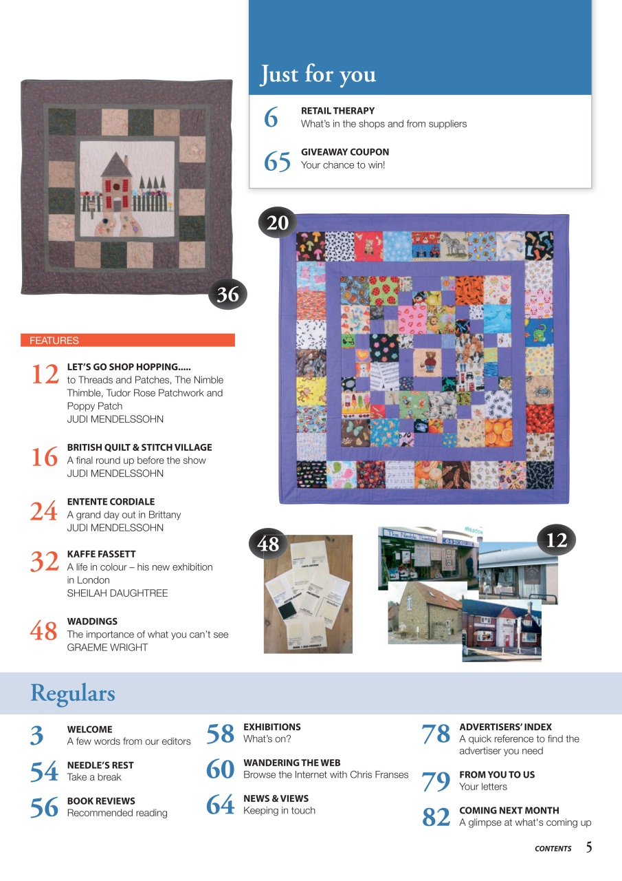 Patchwork and Quilting Preview Pages