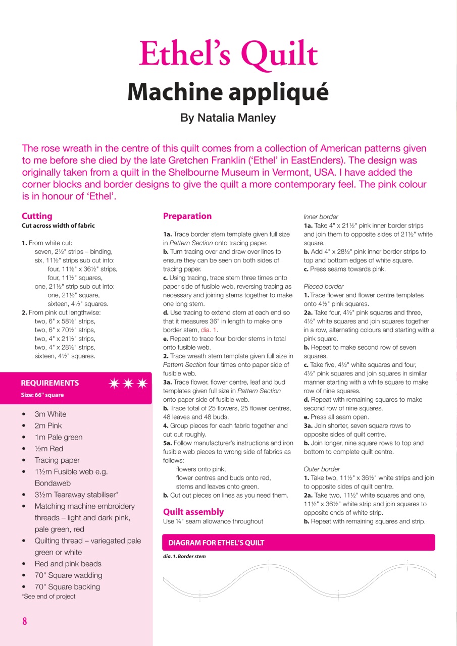 Patchwork and Quilting Preview Pages