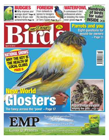 Cage & Aviary Birds issue Cage & Aviary 10 April 2013