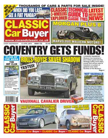 Classic Car Buyer issue CCB 10 April 2013