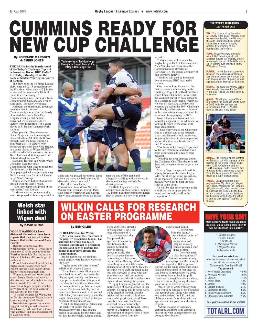 League Express Preview Pages