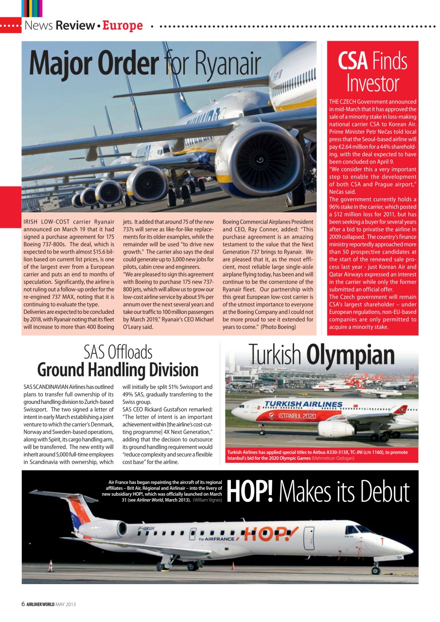 Airliner World Preview Pages