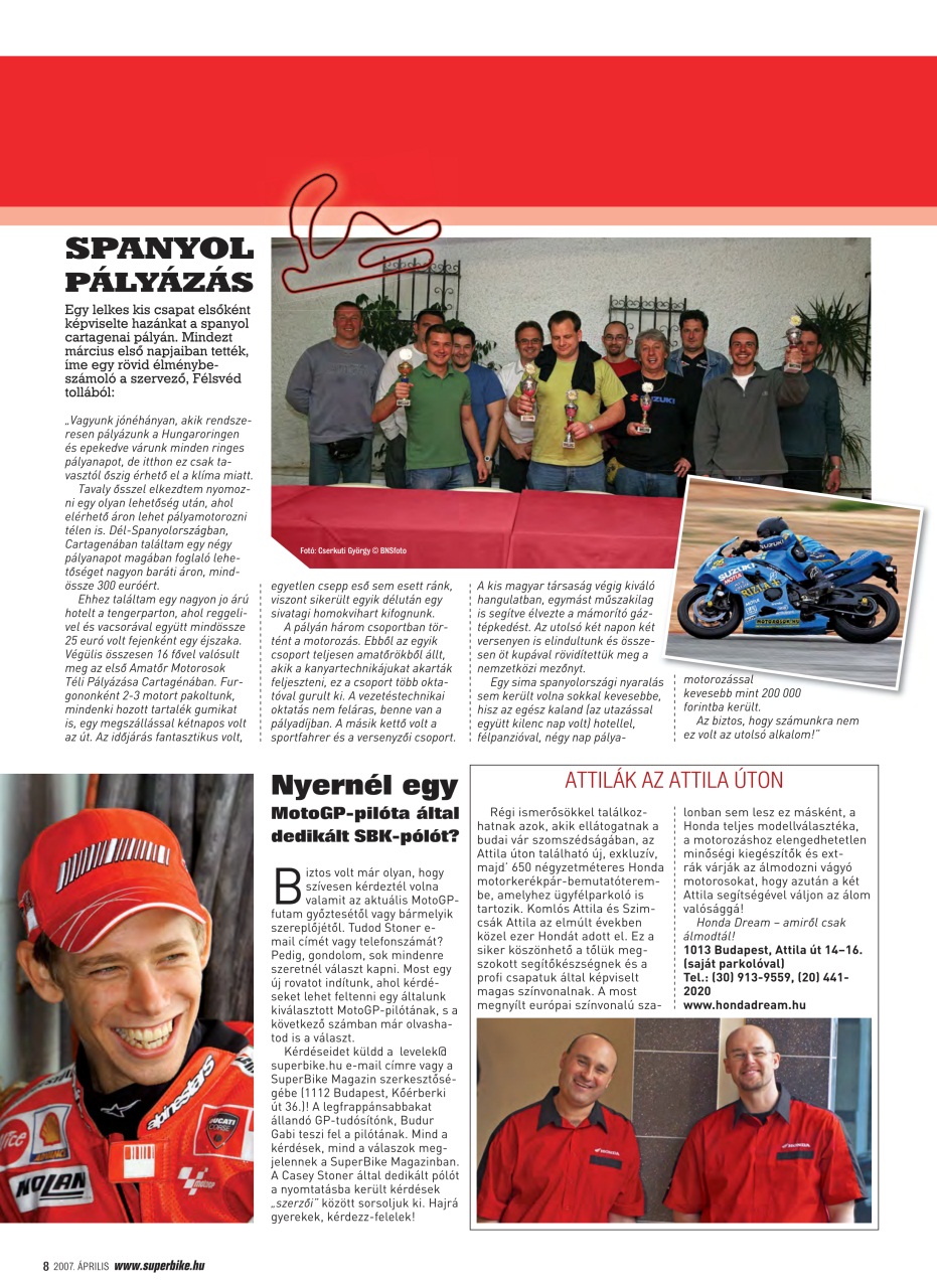 SuperBike Hungary Preview Pages