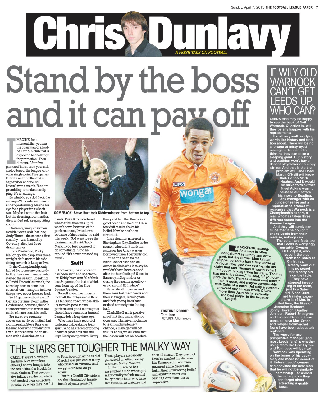 The Football League Paper Preview Pages