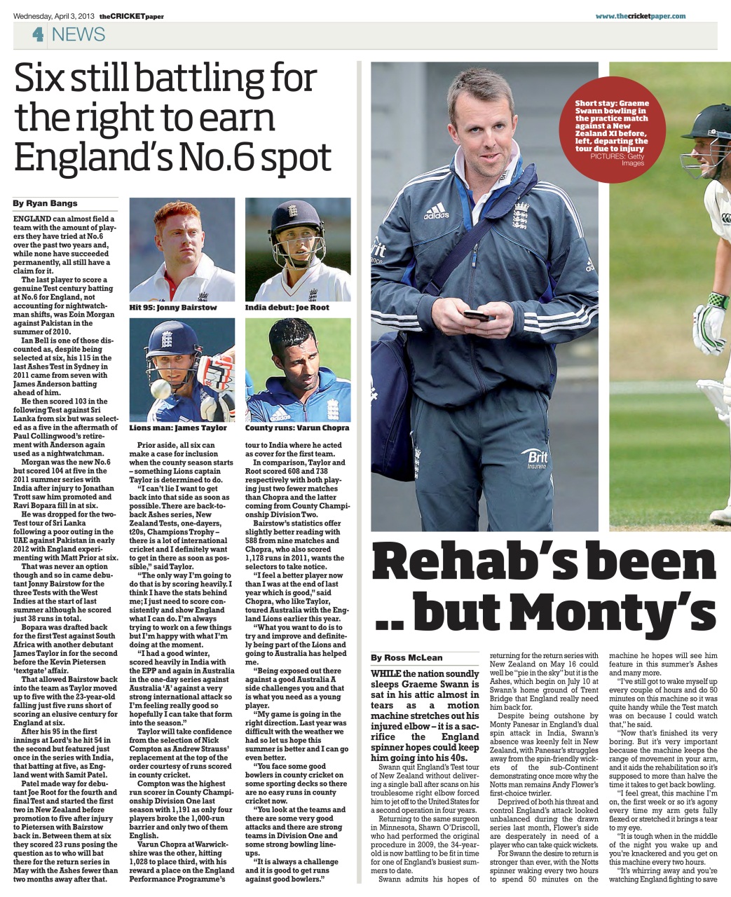 The Cricket Paper Preview Pages