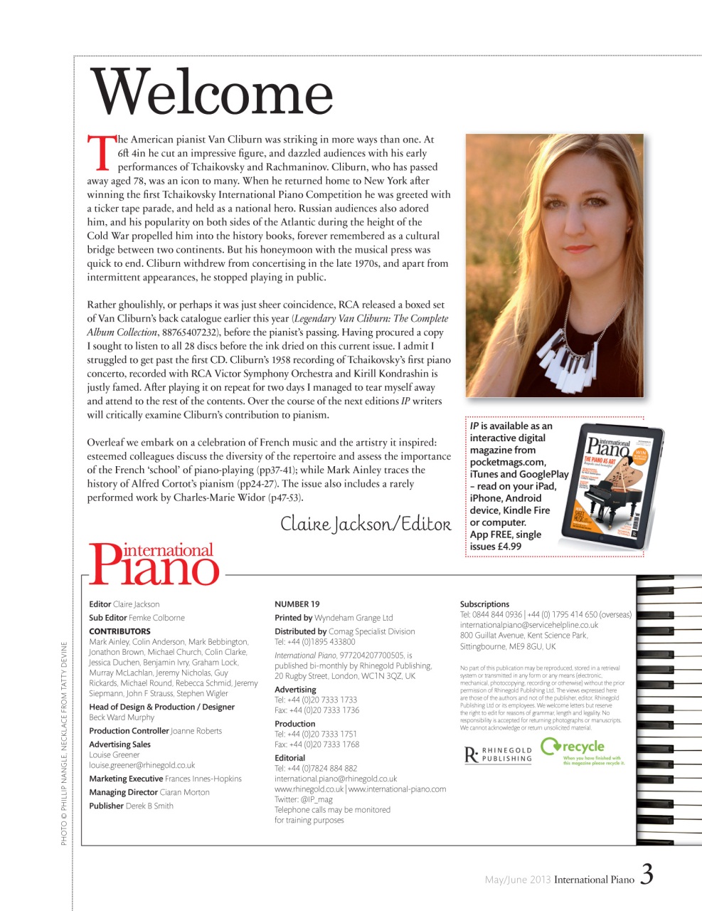 International Piano Preview Pages