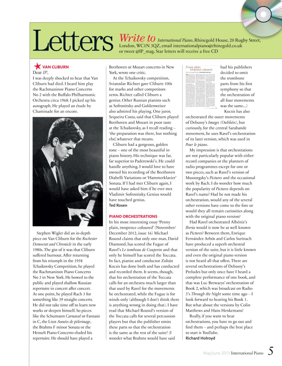 International Piano Preview Pages