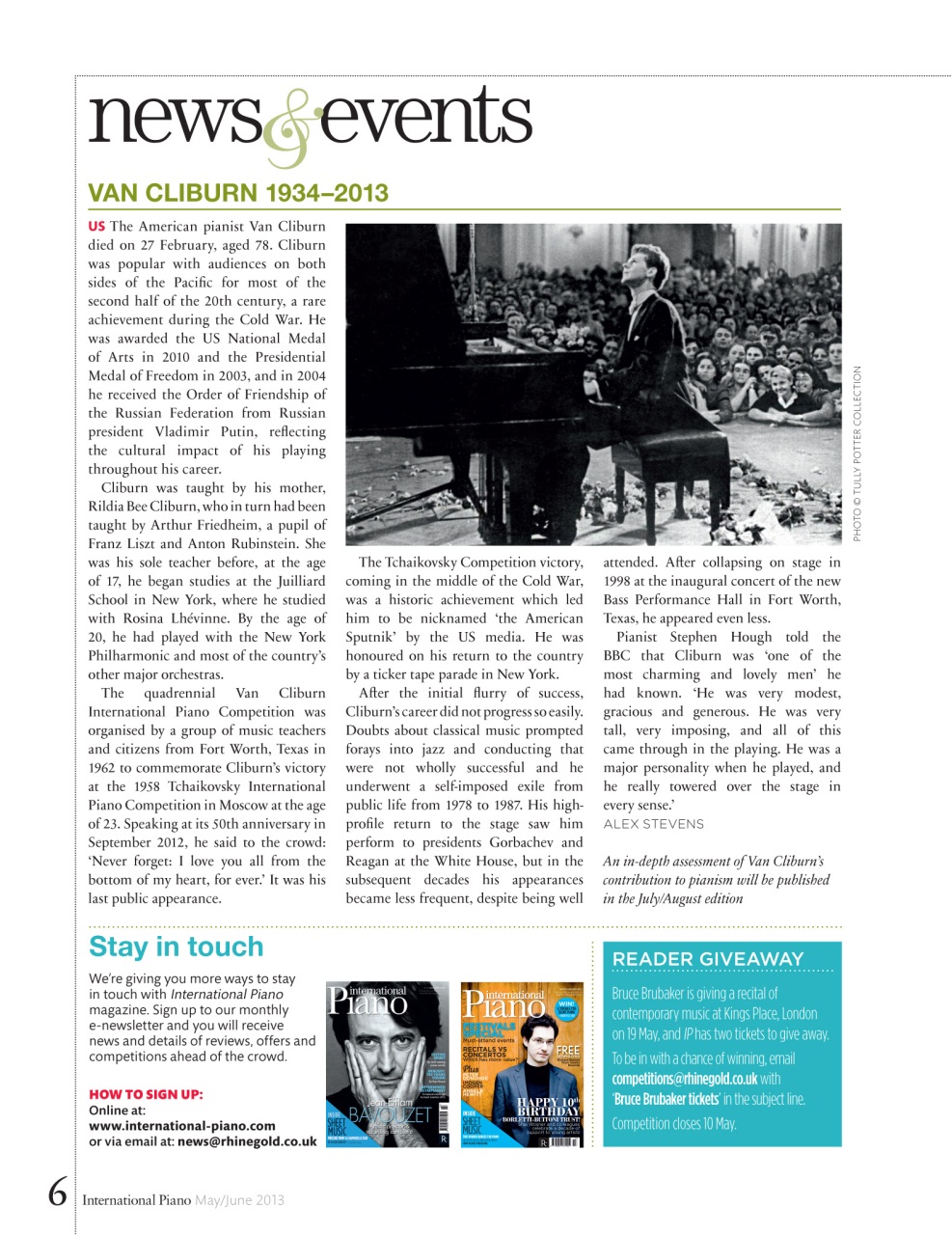 International Piano Preview Pages
