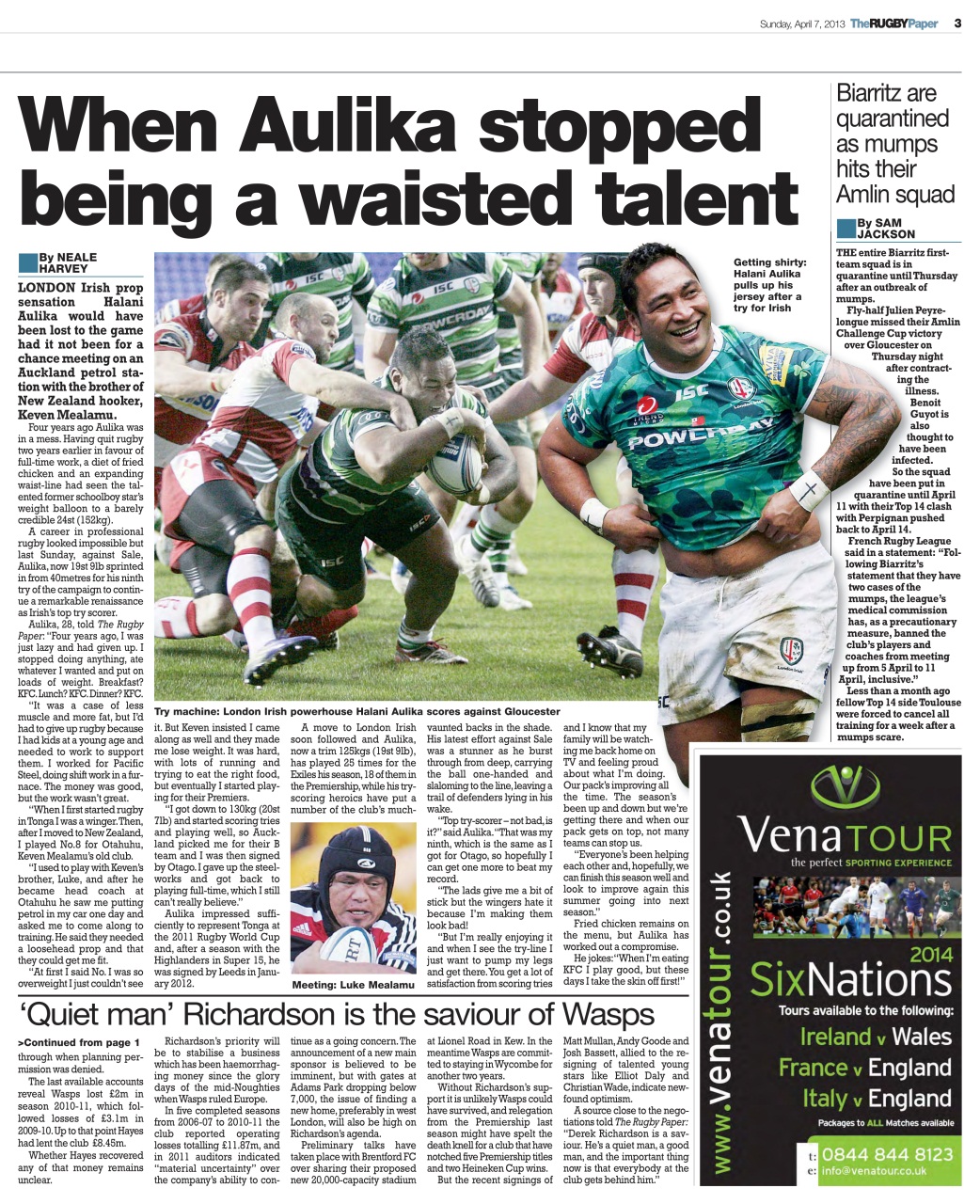 The Rugby Paper Preview Pages