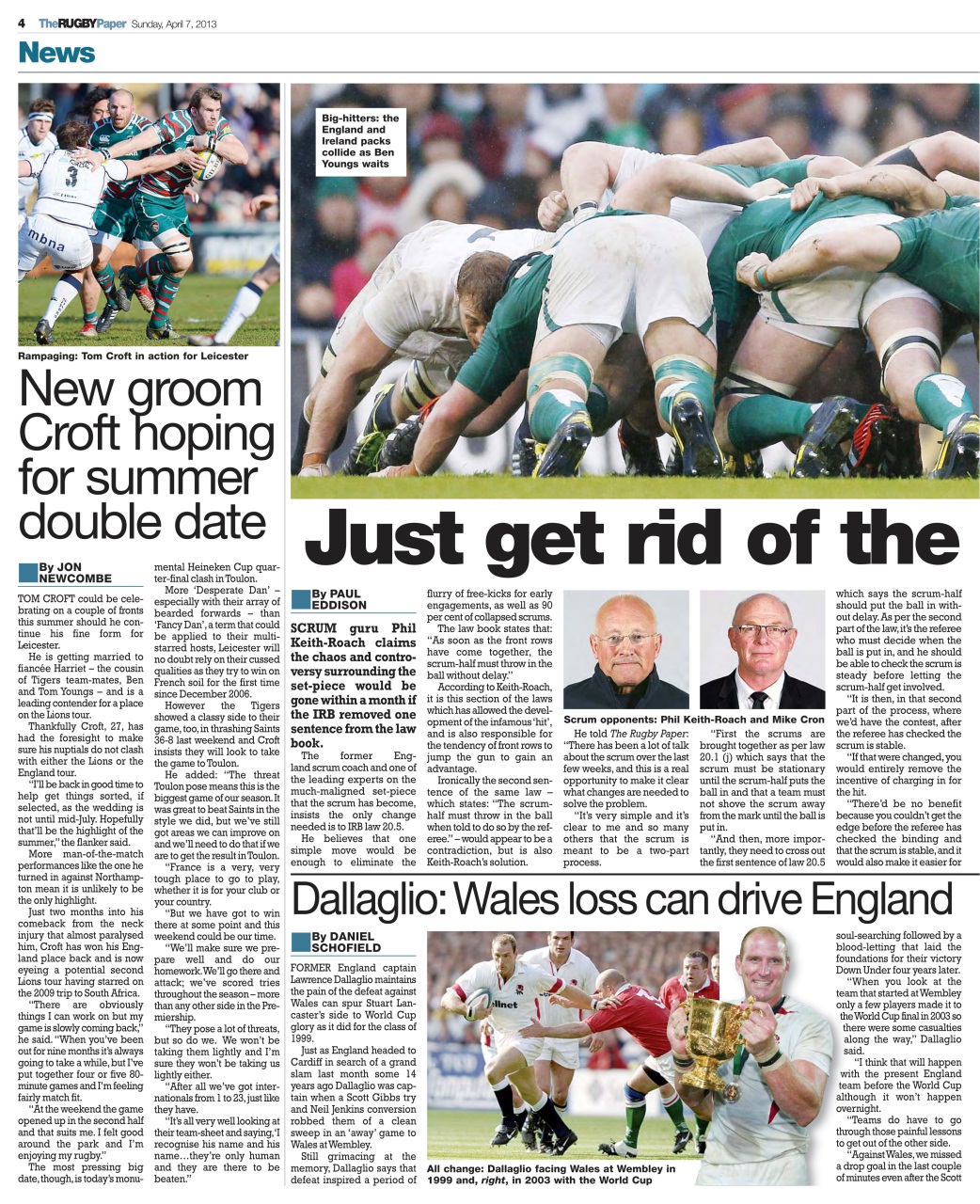 The Rugby Paper Preview Pages