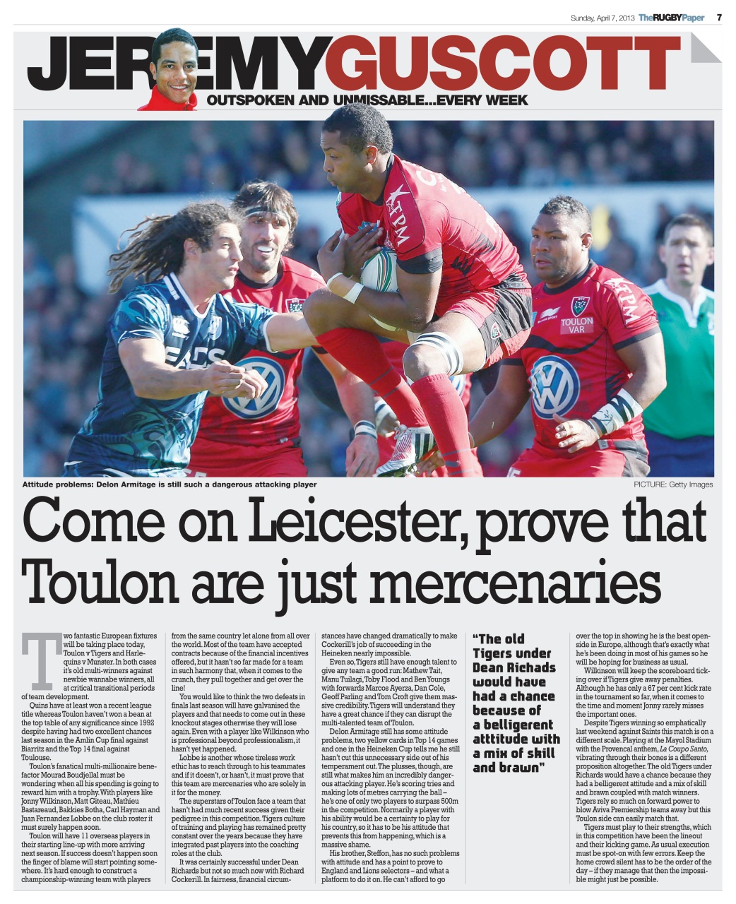 The Rugby Paper Preview Pages