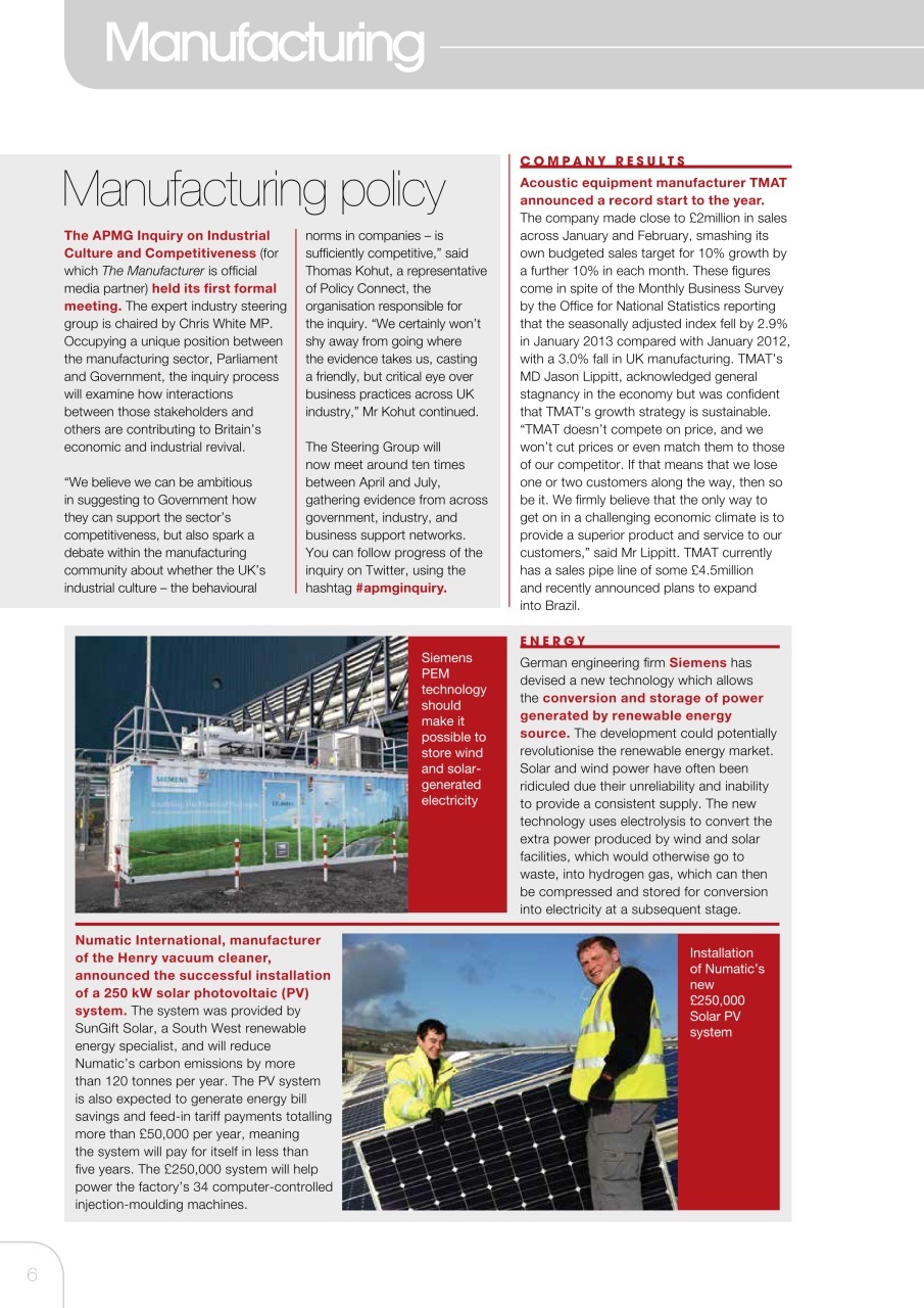 The Manufacturer Preview Pages