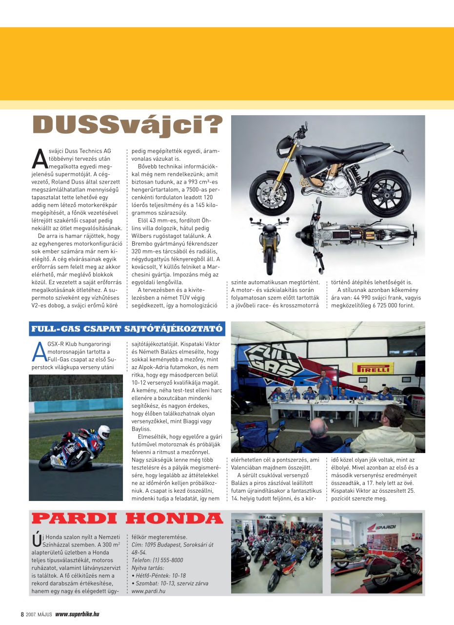 SuperBike Hungary Preview Pages