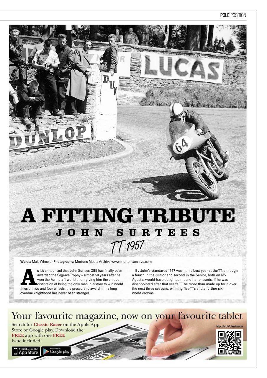 Classic Racer Preview Pages