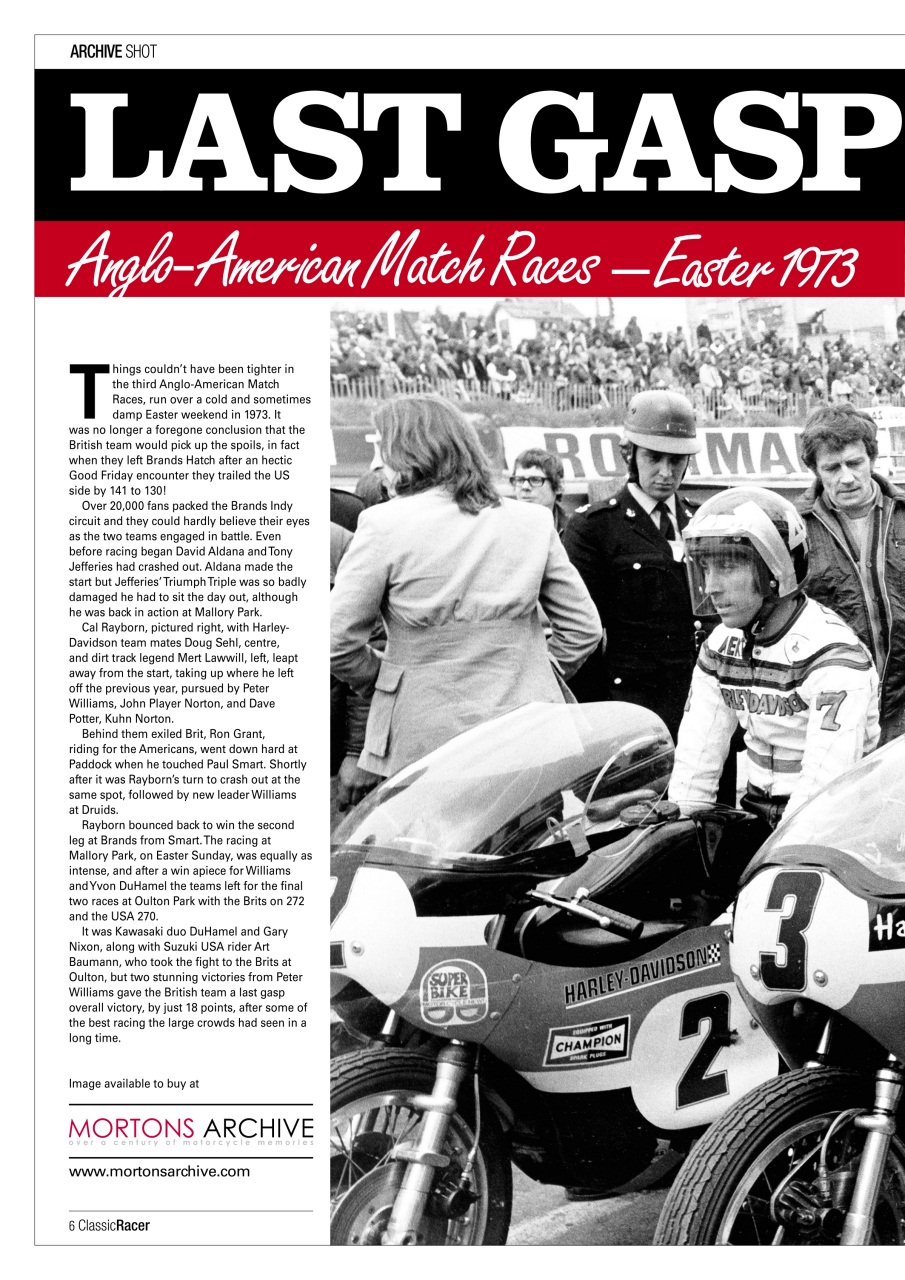 Classic Racer Preview Pages