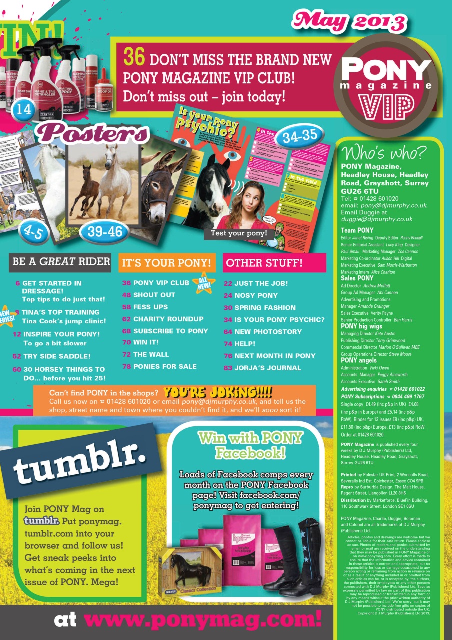 Pony Magazine Preview Pages