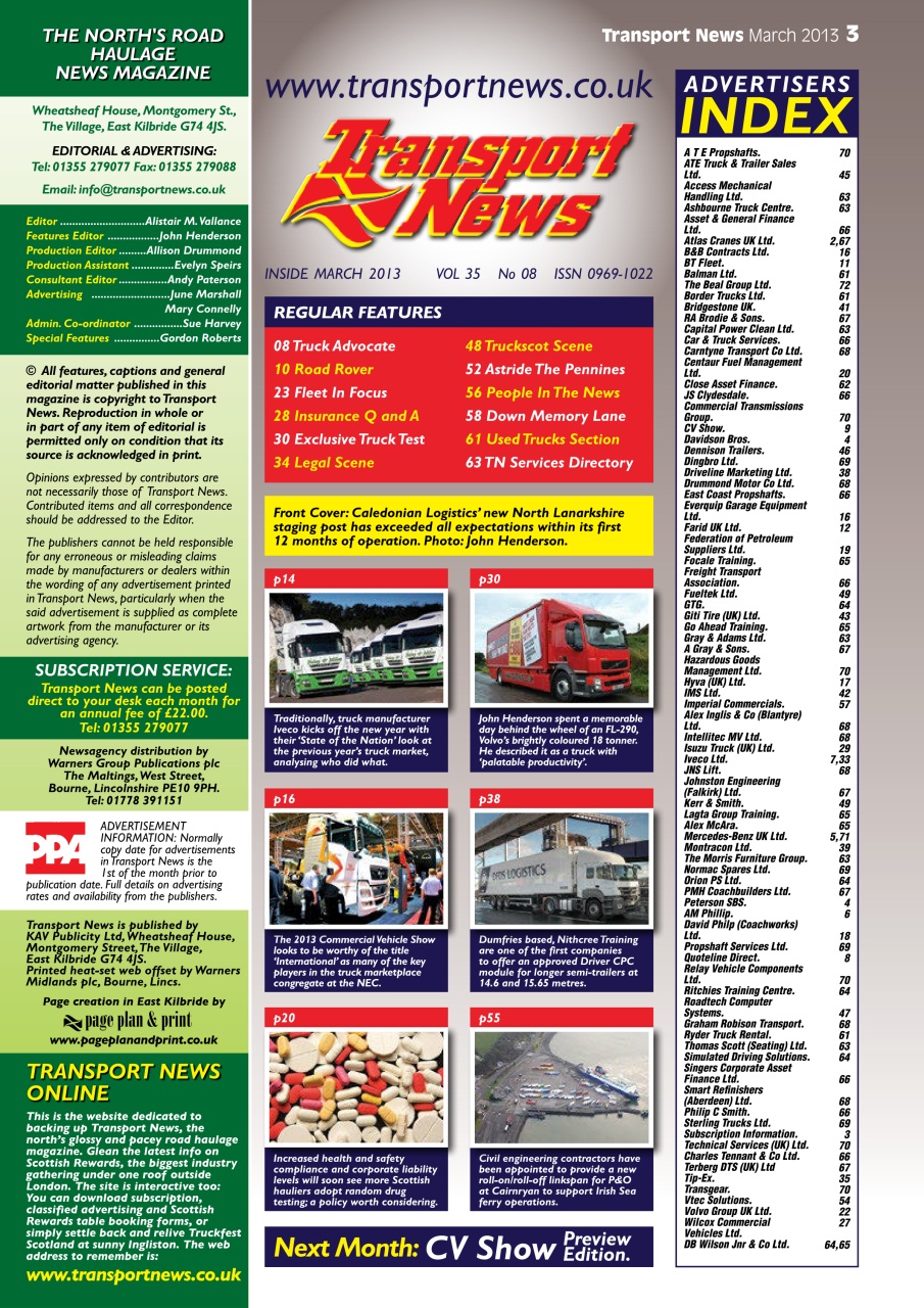 Transport News Preview Pages