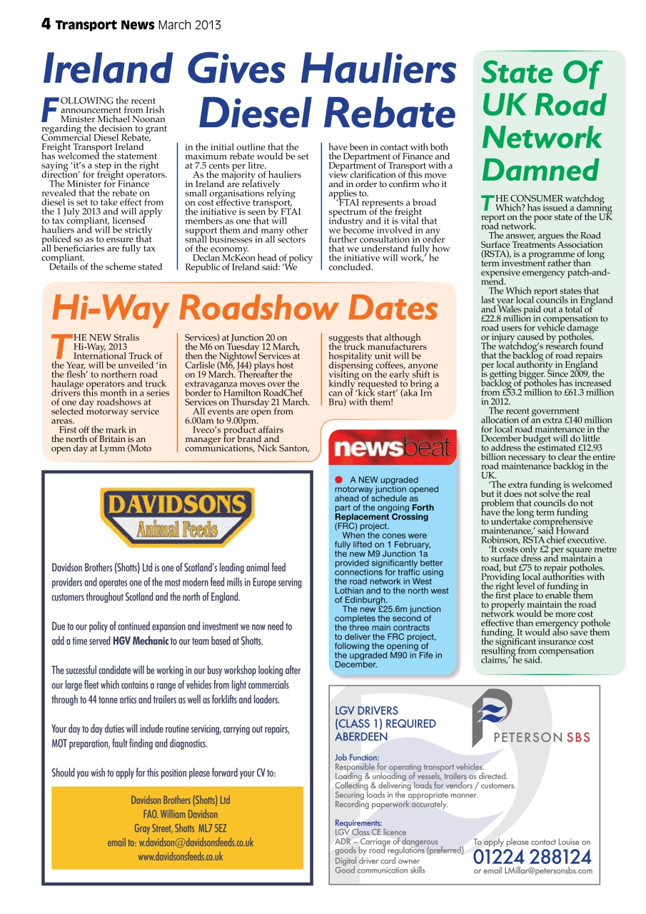 Transport News Preview Pages