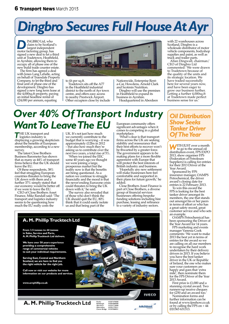 Transport News Preview Pages