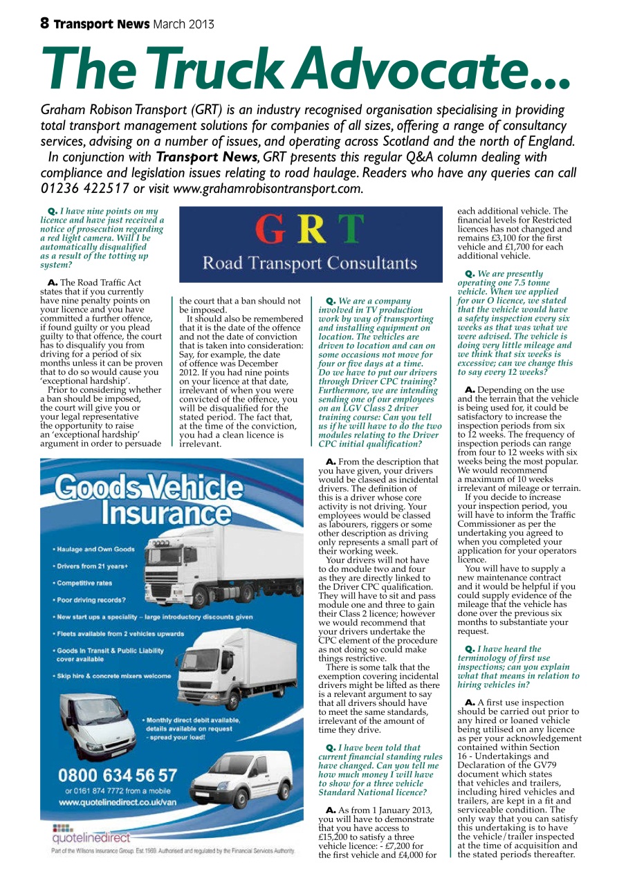 Transport News Preview Pages