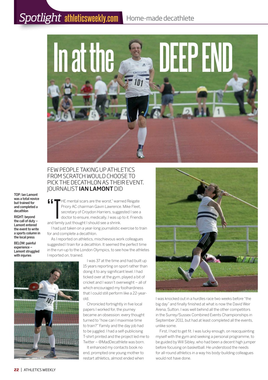 AW – Athletics Weekly Magazine Preview Pages