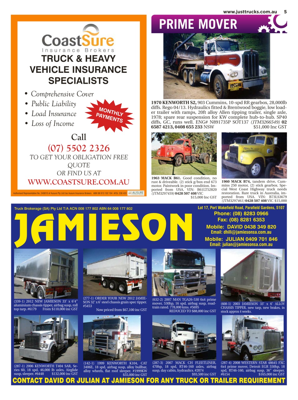 JUST TRUCKS Preview Pages