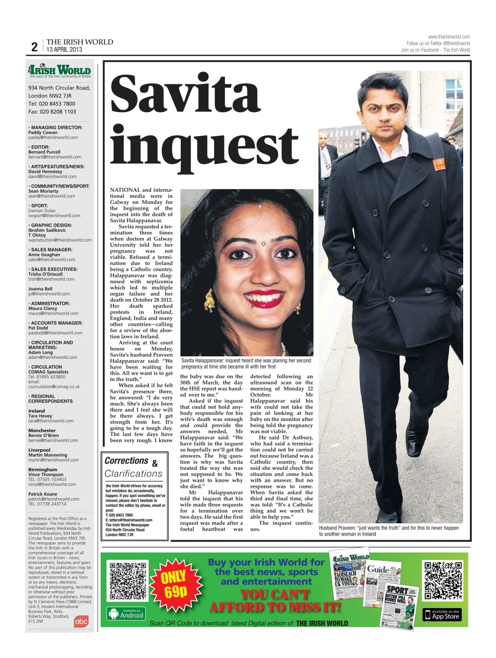 Irish World Preview Pages