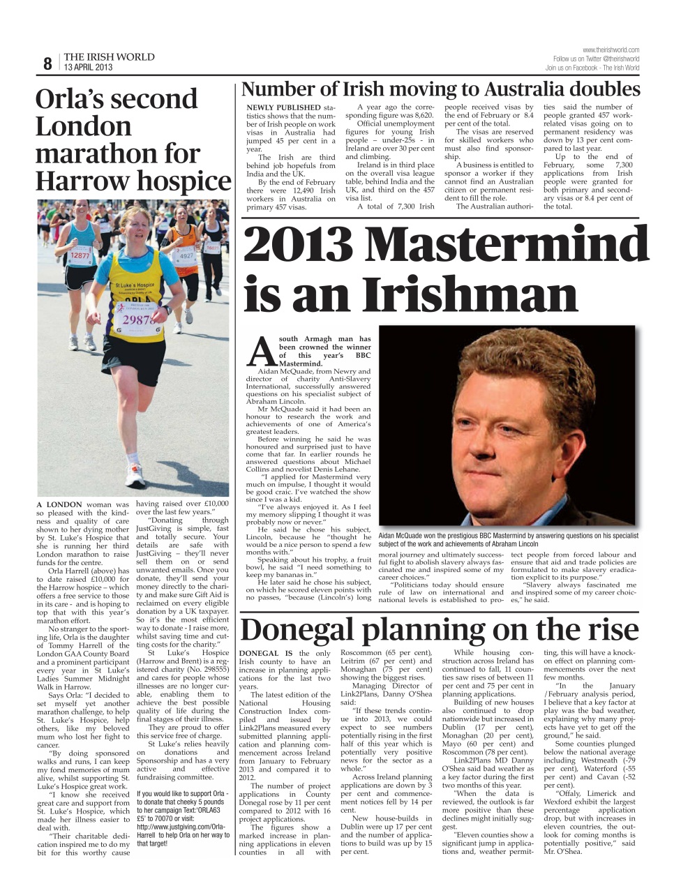 Irish World Preview Pages