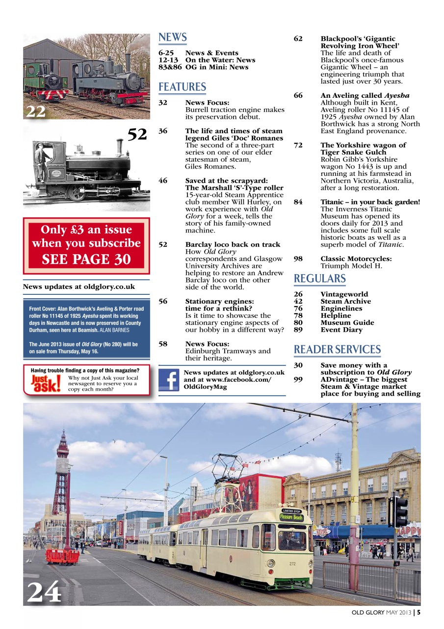 Old Glory Magazine Preview Pages