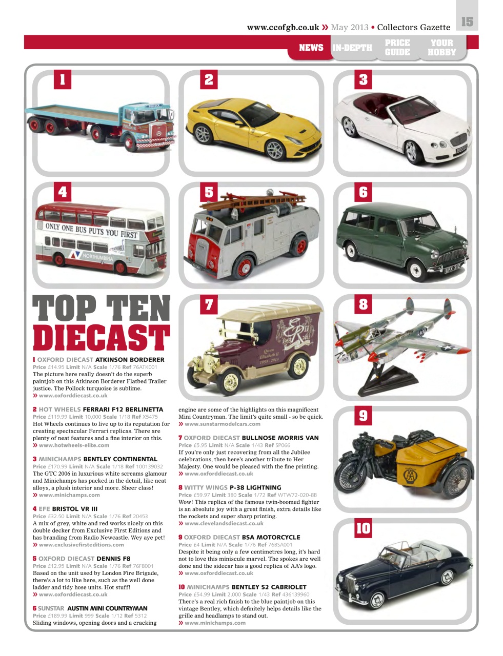 Collectors Gazette Preview Pages