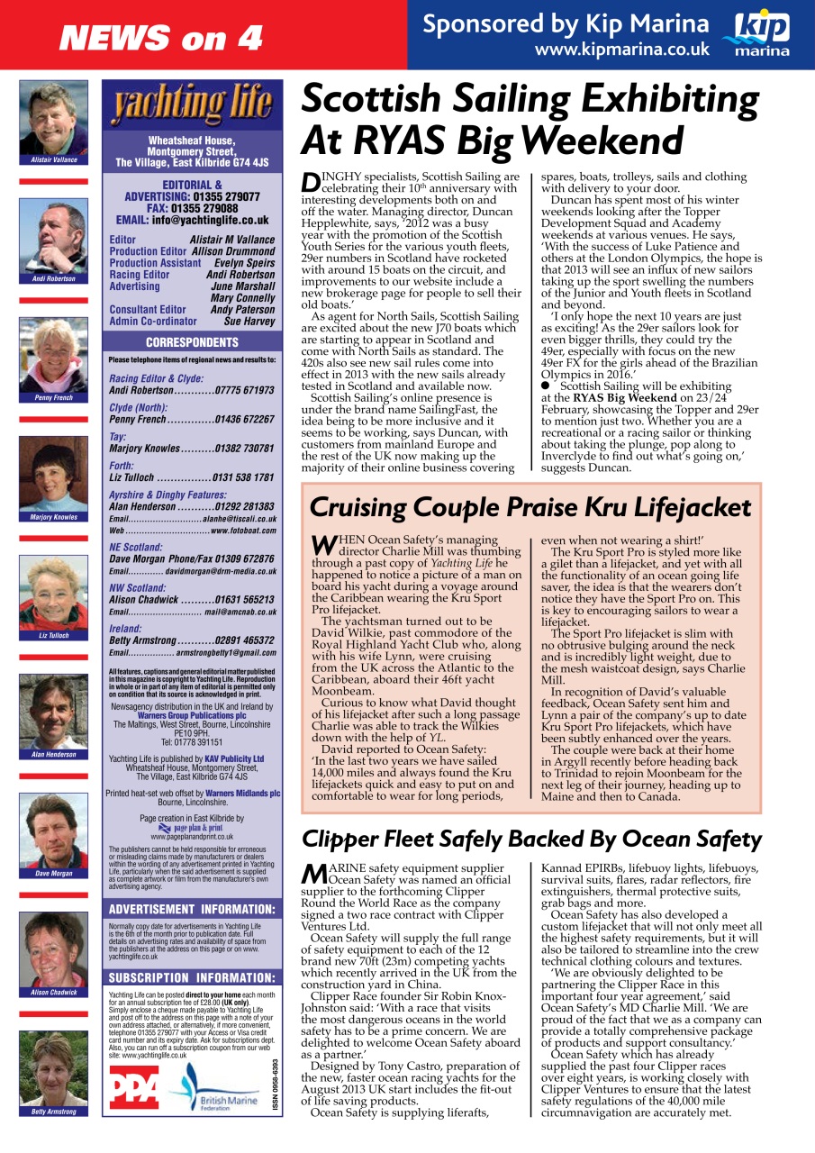 Yachting Life Preview Pages