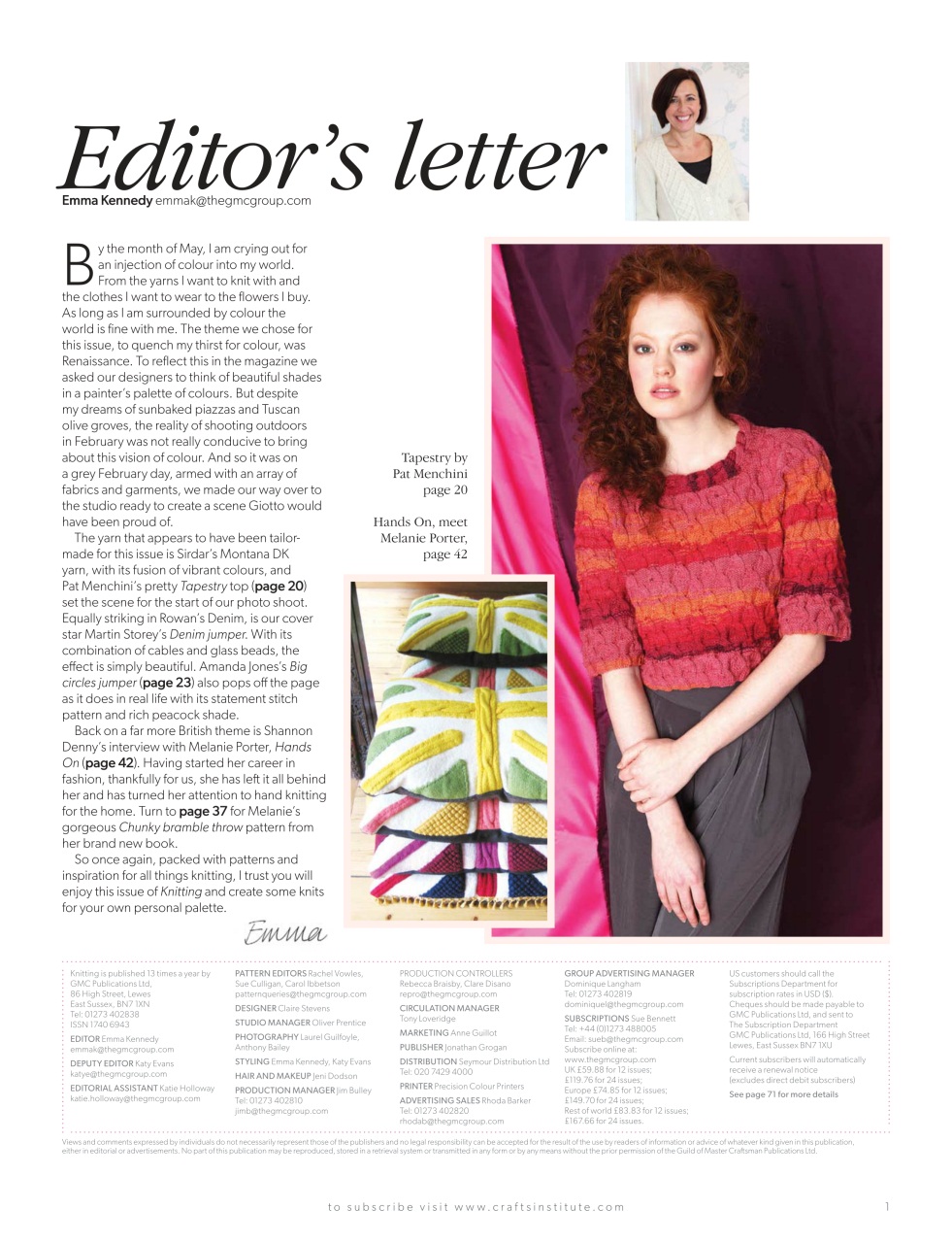 Knitting Preview Pages