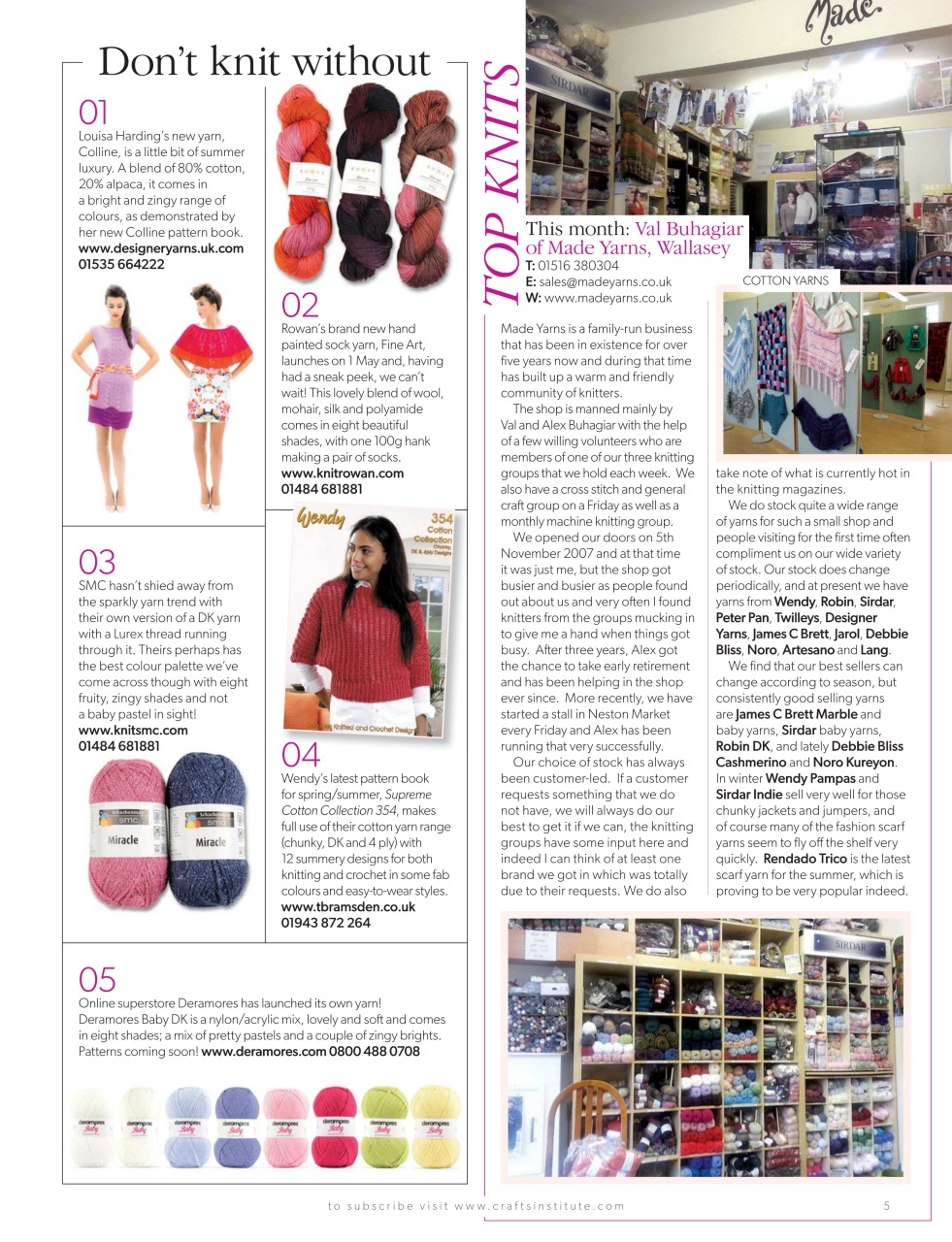 Knitting Preview Pages