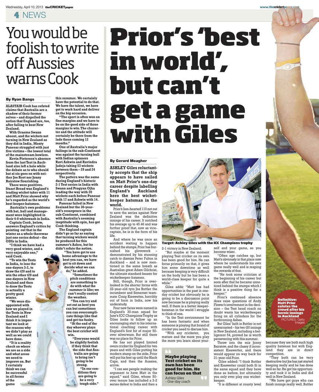 The Cricket Paper Preview Pages