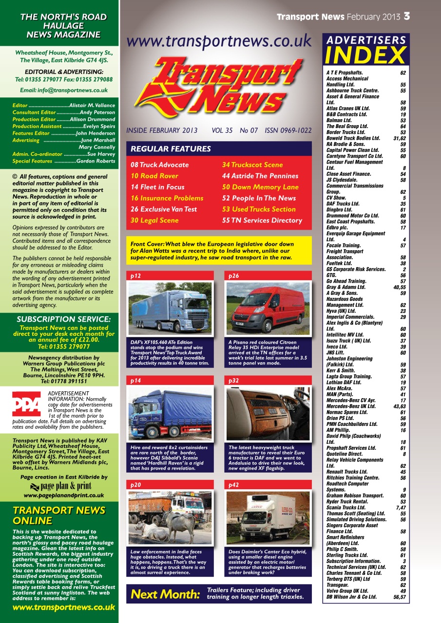 Transport News Preview Pages