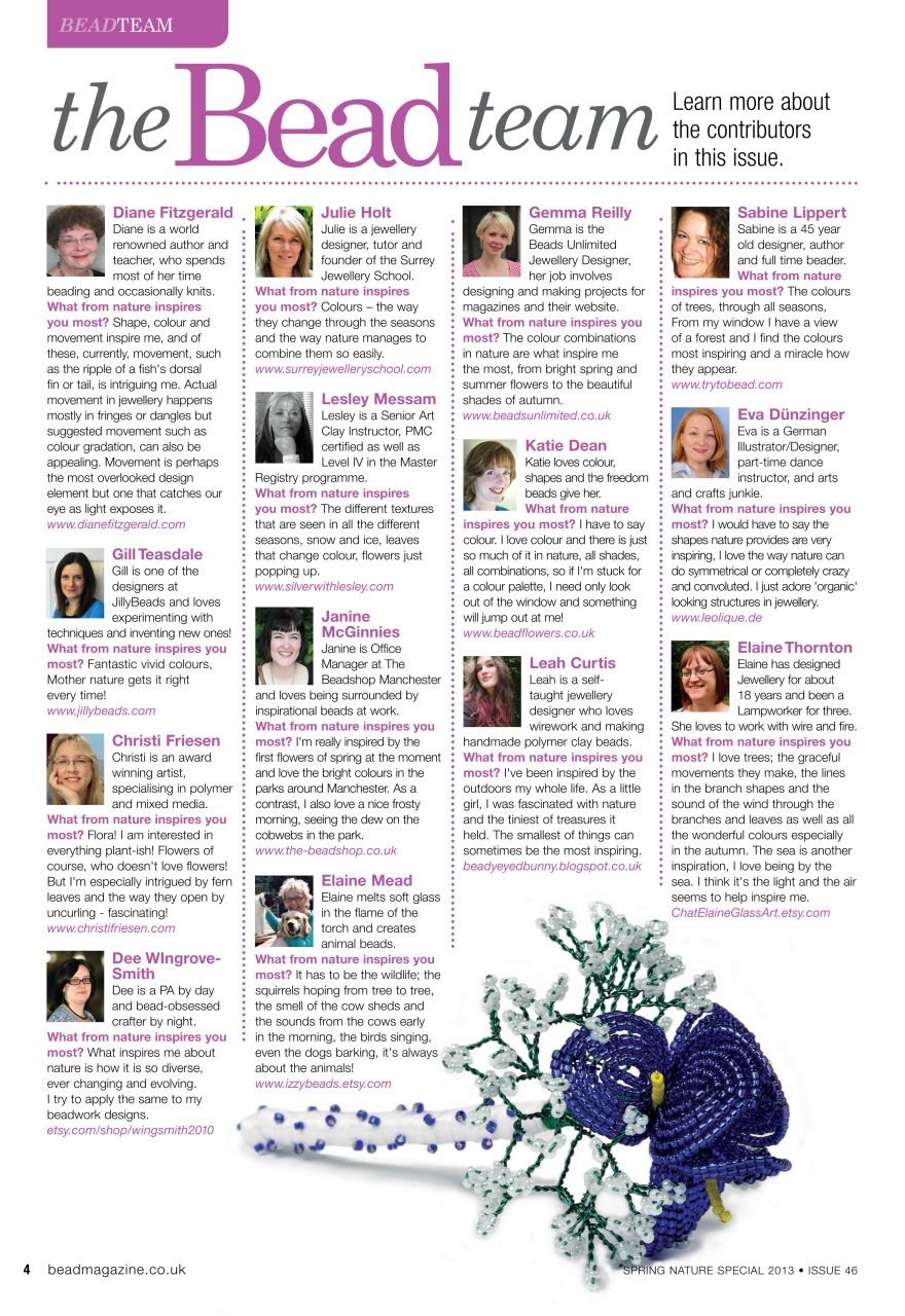 Bead & Jewellery Magazine Preview Pages