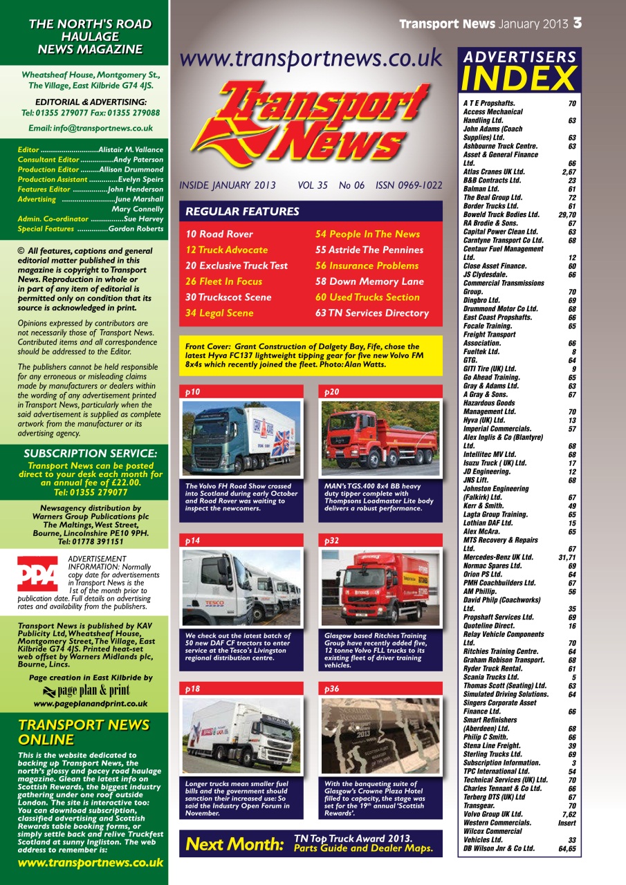 Transport News Preview Pages