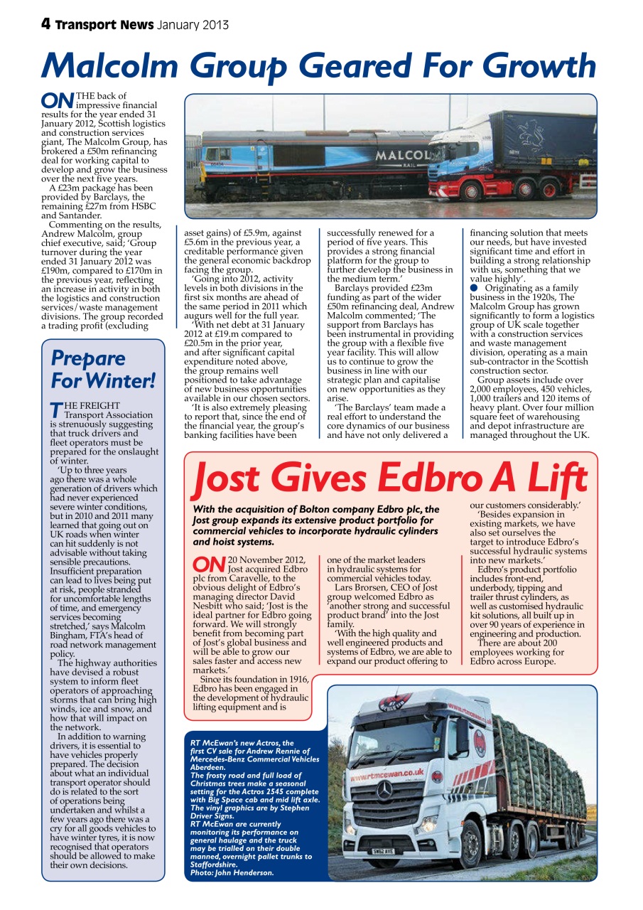 Transport News Preview Pages