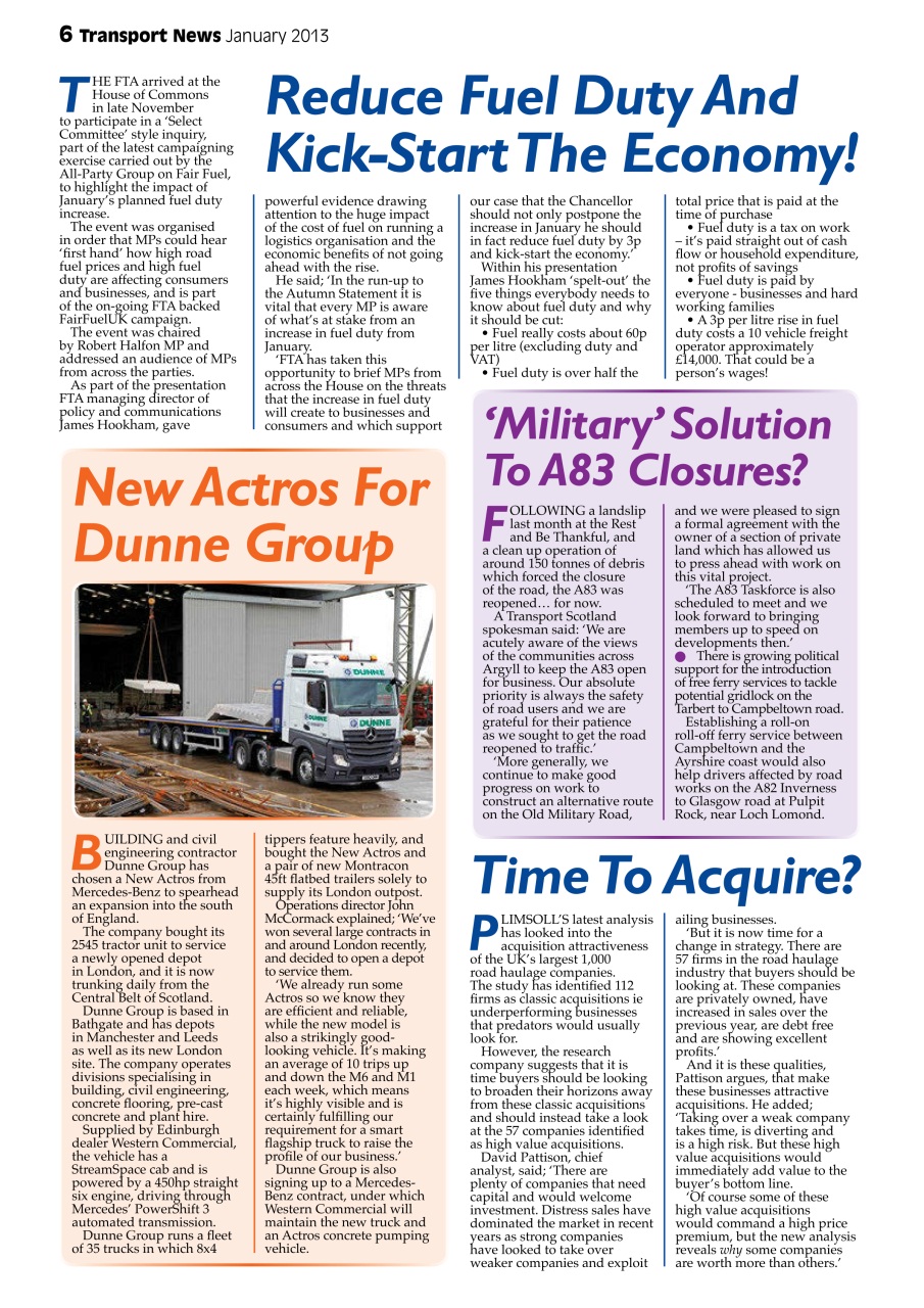 Transport News Preview Pages