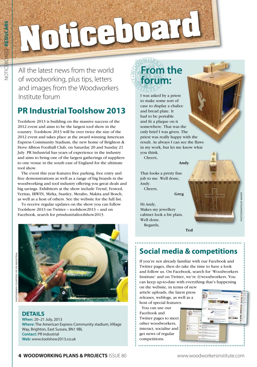 Woodworking Crafts Magazine Preview Pages