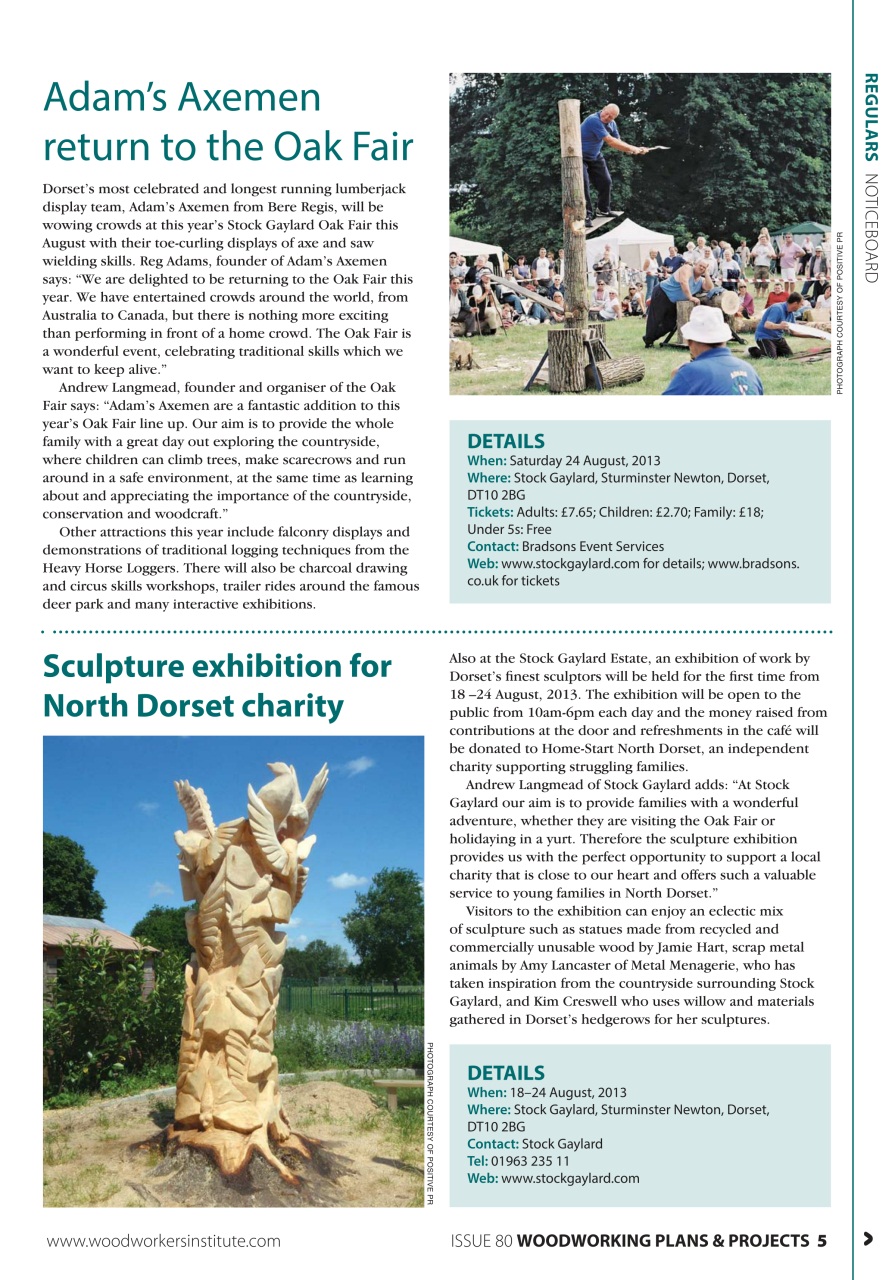 Woodworking Crafts Magazine Preview Pages